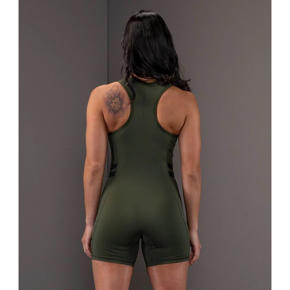 Virus Elevate V2 Singlet Wrestling Powerlifting Evergreen Green Women's XS - Picture 7 of 13